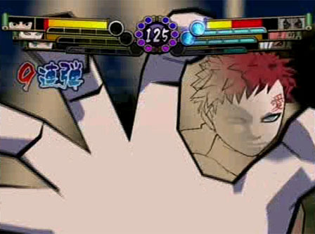 Gaara's zand blijft dodelijk.
