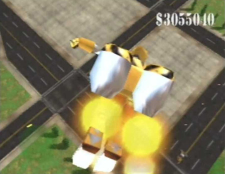 Vernietig wolkenkrabbers van bovenaf met deze vliegende robot.